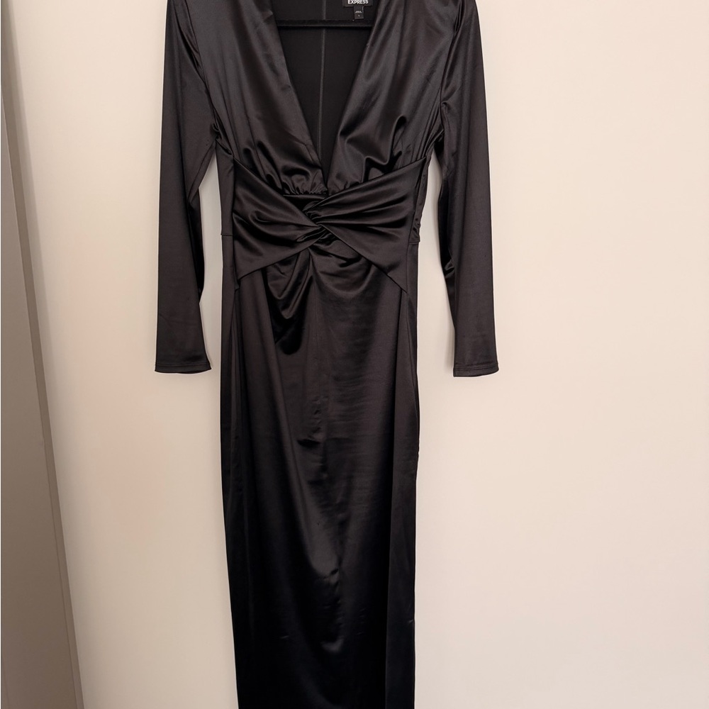 Express Black Long Sleeve Dress